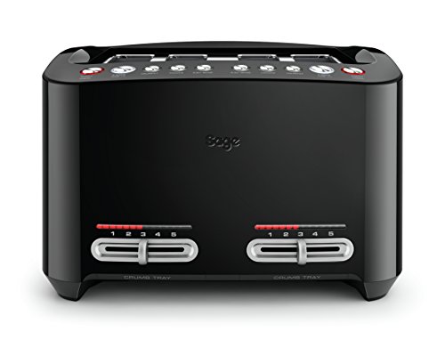 Sage by Heston Blumenthal the Smart 4-Slice Toast, 2000 W - Black