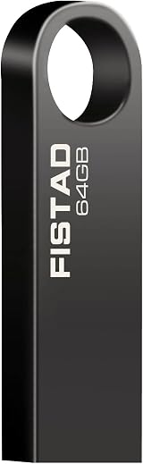 FISTAD 64GB USB 2.0 Mini Metal Pen Drive Waterproof Memory Stick for PC Laptop