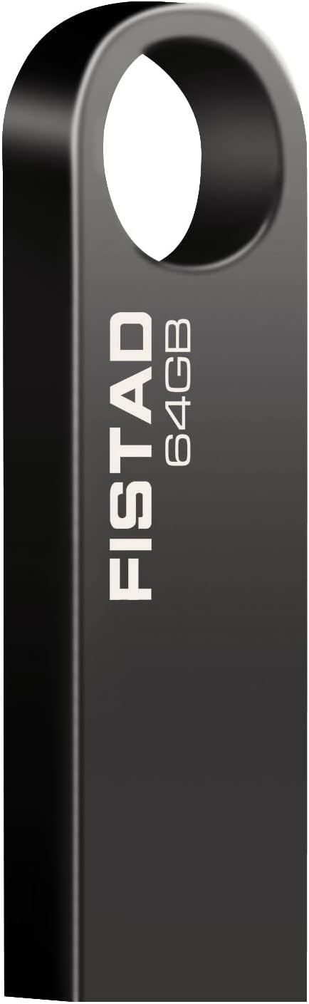 FISTAD 64GB USB 2.0 Mini Metal Pen Drive Waterproof Memory Stick for PC Laptop