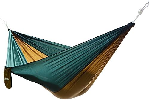 QYUHE® Double Camping Hammocks Portable Lightweight Outdoor Travel Multifunctional Hammock with Hanging Rope and Carabiners