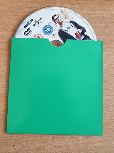 CD/DVD Cardboard Wallet with thumb cut Protects From Dust, Scratches, Sun (50 Pack, Green) by Digi Digital