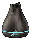 VicTsing 500ml Essential Oil Diffuser, Reduce Noise Design - Quieter, Longer Mist Output Time 7-14 Hours Ultrasonic Aroma Diffuser with Waterless Auto-off, 7-Color LED Soft Light for Home, Office