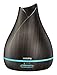 VicTsing 500ml Essential Oil Diffuser, Ultrasonic Aroma Diffuser with 10-20 Hours Longer Working Time, Humidifier with Waterless Auto-Off Function, 4 Timers, 7-Color LED Light for Home, Dark Brown