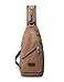 Muzee Canvas Sling Bag Shoulder Backpack Outdoor Travel Crossbody Pack for Men