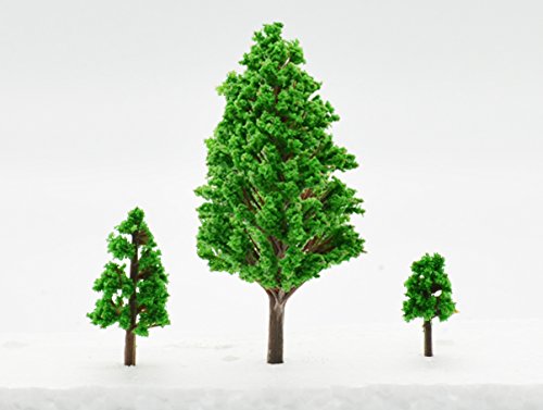 image for Hatisan 24Pcs Model Trees/Scenery Model Plastic Artificial Layout Rain