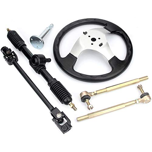 Niome 110cc Go Kart 300mm Steering Wheel 320mm Assembly Full Steel Gear Rack Pinion - Thumbnail 2