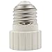TORCHSTAR E26/E27 to GU10 Adapter, E26/27 Edison Screw to GU10 Bayonet Base Socket Adapter Converter, Fits LED/Halogen/CFL Light Bulbs, Heat-Resistant, Anti-Burning, No Fire Hazard, Pack of 2