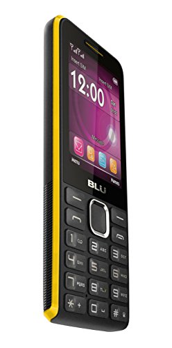 BLU Tank II T193 Unlocked GSM Dual-SIM Cell Phone w/ Camera and 1900 mAh Big Battery - Unlocked Cell Phones - Retail Packaging - Black Yellow