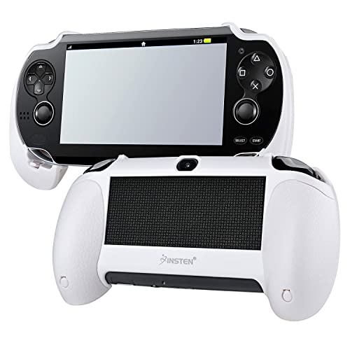 New Grips Hand Grip Compatible Durable Joypad Plastic Flexible Hand Grip Compatible with for PS Vita PSVita Playstation Vita 1000 (PCH-1000) White
