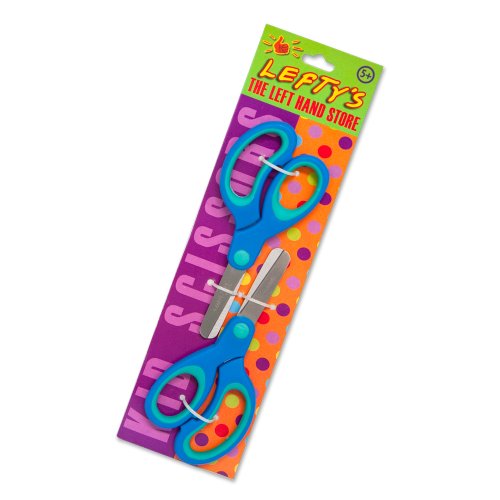 Lefty's Blunt Tip True Left Handed Scissors for Kids, Two Pack (Blue two-tone)