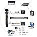 HOTEC 25 Channel UHF Handheld Wireless Microphone with Mini Portable Receiver 1/4