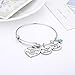 Udobuy Stainless Steel Best Friends Bracelets Not Sisters by Blood But Sisters by Heart Bangle Bracelet Friend Jewelry for Friends