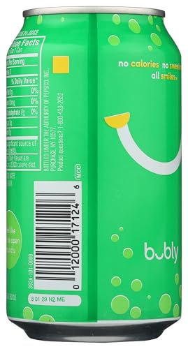 BUBLY SPARKLING WATER, LIME, 12 OZ 1 CAN