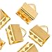 Cord Ends, Ribbon Pinch Crimp 6x5mm, 20 Pieces, Gold Plated