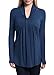 Ninedaily Women Tops Knot Front V Neck Long Sleeve Casual Tunic Blouse