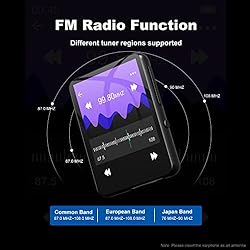 32GB MP3 Player with Bluetooth 5.0, Full Touch