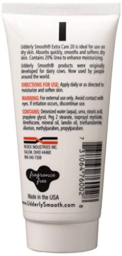 Udderly Smooth Hand & Body, Extra Care 20 Cream 2 oz (Pack of 2)