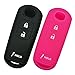 2Pcs Alegender Smart Key Cover Case Jacket Protector Holder for 2016 2017 2018 2019 Mazda 3 CX3 CX5 CX7 CX9 SPEED3 Key Fob Remote 3 Buttons