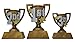 Decade Awards 1st, 2nd or 3rd Place 3D Gold Cup Trophy - Custom Engraved Cup Award - Engraved Plate on Request (3 Sizes)