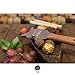 5☆ Truffle Slicer with Premium Glossed Beechwood Handle. Includes Chic Fabric Bag, Recipe E-Book + User Guide. Our Chocolate Shaver Also Shaves Cheese, Garlic & Veg! Stainless Steel & Adjustable Blade