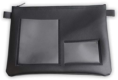 effektivo 11057 Case for Vehicle Documents 30 x 20 cm, Faux Leather, Black