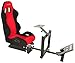 Conquer Racing Simulator Cockpit Driving Seat Reclinable with Gear Shifter Mount