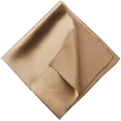 JINHAICHU Cloth Napkins Set of 12 Decorative Dinner Napkins 17x17 Inches Washable Cloth Napkins for Weddings,Holiday Dinner (Brown)