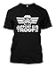 Support Our Troops - Star Soldier Men's T-Shirt (Black, Large)