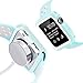BRG Compatible Apple Watch Case Band, Shock-Proof Shatter-Resistant Protective Case Silicone Sport Replacement iWatch Band Compatible Apple Watch Series 3/2/1 Sport 38mm S/M, Light Blue/White