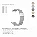 for Michael Kors Access Band, FRGNIE Milanese Stainless Steel Fully Magnetic Closure Mesh Replacement Strap for Michael Kors Access smartwatch Sofie/Runway (Silver)