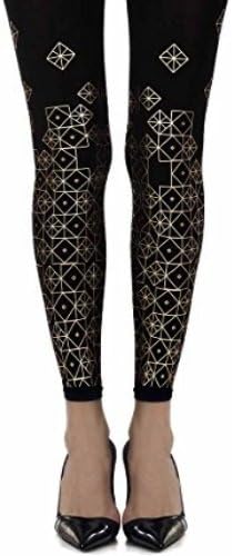 Kelaidoskop Geometric One-Size Print Footless Tights by Zohara Tights