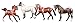 Breyer Stablemates Super Sporty Four Horse Set