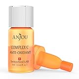 Anjou Vitamin C Serum, Complex C Anti-Oxidant for Face with Hyaluronic Acid, Age Defying, Made in Switzerland, 7-Day Size for Weekly Use – 1 x 7ml / 0.23fl.oz.
