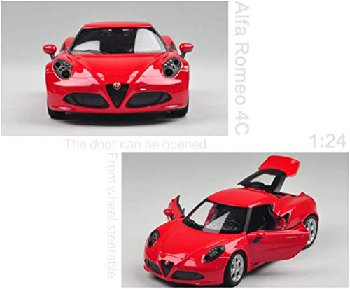Byrhgood Modellauto Alfa Romeo 4C Modell 1.24 Analog Druckgießende Alloy Toy Model Car Kinder Geschenke – Bild 5