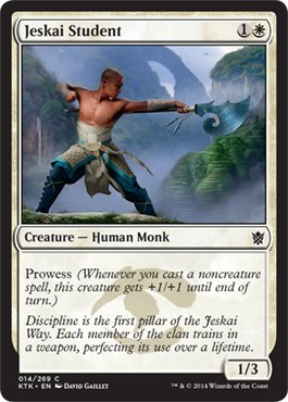 Magic: the Gathering - Jeskai Student (14/269) - Khans of Tarkir