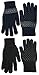 N'Ice Caps Kids Magic Stretch Warm Plush Lined Knit Touchscreen Gloves - 2 Pair Pack