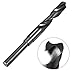uxcell Reduced Shank Drill Bit 14.5mm Black Nitride Coated with 1/2 Inch Straight Shank, High Speed Steel HSS 9341 Twist Drill Bit for Stainless Steel Alloy Metal Plastic