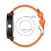 Anrir Watch Bands for Vivoactive 3, 20mm Silicone Bands for Garmin Vivoactive 3/Forerunner 645 Music/Galaxy 42mm/Galaxy Watch 3 41mm/Galaxy Watch Active 2 40mm/44mm-Orange