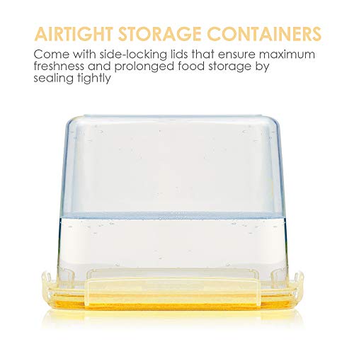 Vtopmart Airtight Food Storage Containers 4 Pieces 3.3 quart / 3.6L