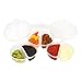 Two-Compartment Condiment Containers Sauce cup 3.5oz with Lid 30 Pack/Bento Take Out Containers snack Portion boxes use for Picnics School Travel home