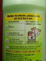 Mediker Anti Lice Shampoo Treatment 2 x 50ml Bottles Lice Removal 100ml Total view 3