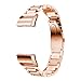 Oitom Stainless Steel Bands Compatilbe with Fitbit Charge 2,Premium Stainless Steel SS Metal Replacement Watch Band Strap for Smart Fitness Watch(Rose Gold)