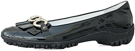 Walter Genuin Womens Cosmic Golf Shoe Black Patent 8.5M
