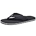 NewDenBer Mens Flip Flops Comfortable Thong Sandals Lightweight Summer Beach Sandals (11 D(M) US, Black)