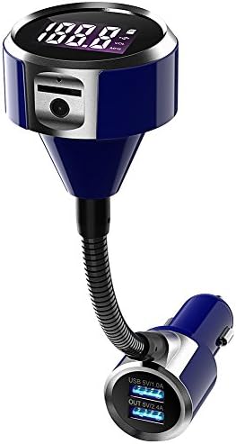 Vonetone V4.2 Bluetooth FM Transmitter with One-Key Operation for Car, Wireless In-Car Stereo Radio Adapter Car Kit ,Support AUX Output/TF Card/USB Flash Drive,Hands-Free Calling