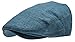 Men's Linen Flat Ivy Gatsby Summer Newsboy Hats (Blue, LXL)