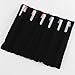 Gullor 30 Pcs (5 Sheets) Black Simple Pen Pouch, Velvet Pen Bags, Fabric Pen Case