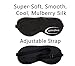 FRESHME Silk Sleep Mask for Women Men Girls Kids Completely Blocks Out Light Includes Carrying Pouch & Ear Plugs Travel Pack