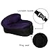 MAMBLE Inflatable Lounger Chair with Carry Bag, Air Chair for Camping, Fishing, Traveling, Swimming Pool and Beach Parties, Portable and Lightweight Purple