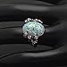 Ginger Lyne Collection Henrietta Elven Tree Branch Setting Oval Green Lab Created Fire Opal Ring
